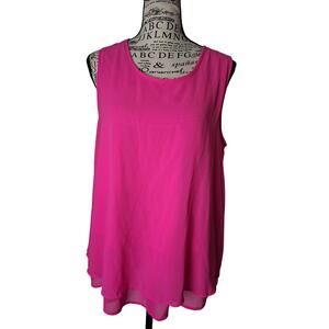 Japna Sleeveless Pink Large Blouse Womens